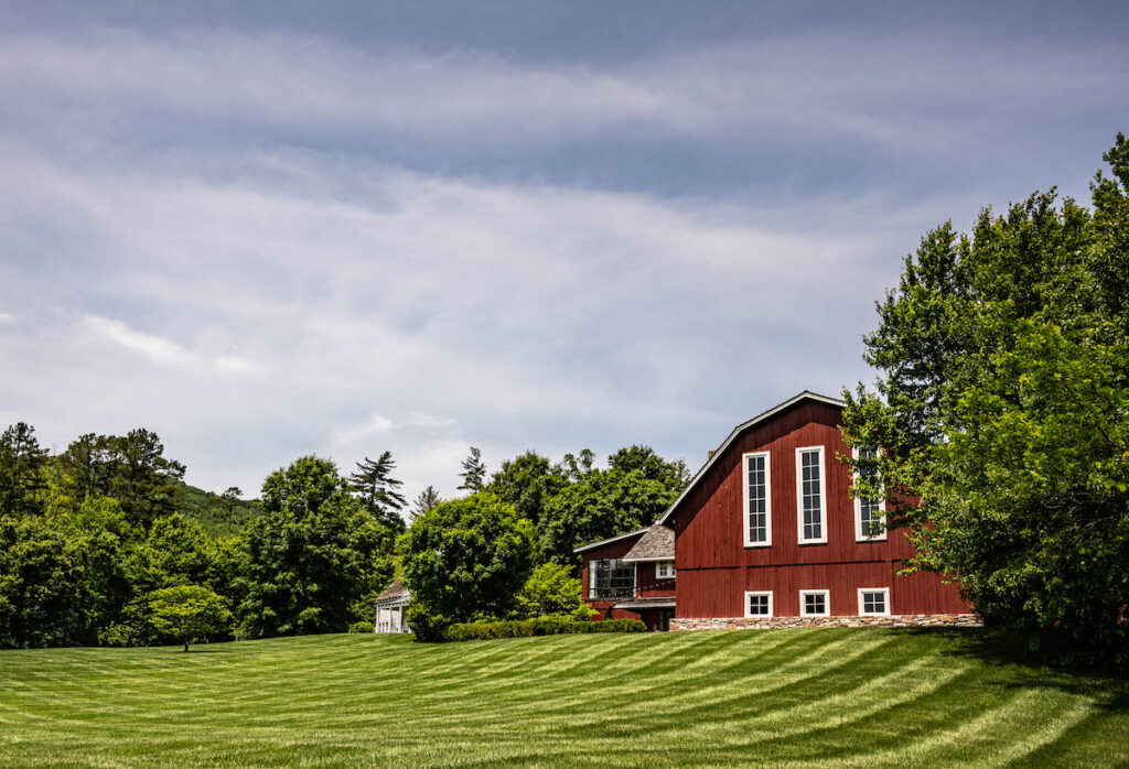 A picture of John and Melinda's farm.